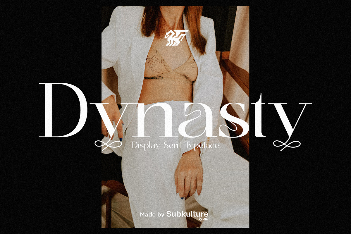 Dynasty - Curly Display Serif, a Serif Font by subkulturetype (Photo 1 of 8)