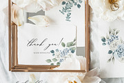 Dusty Blue- Watercolor floral Set, an Illustration by Grace Noboa Illustrations (Thumbnail 9 of 9)