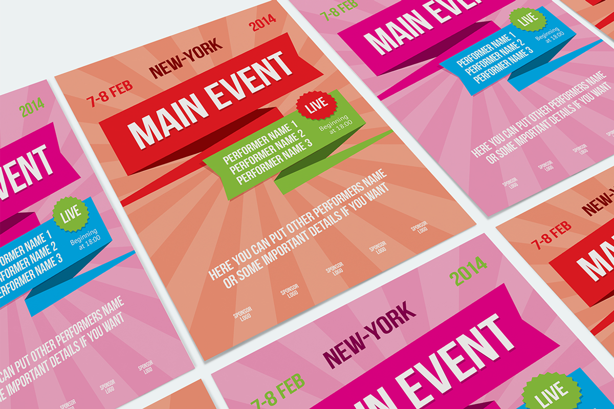Multipurpose poster template, vol 2, a Flyer Template by Danil Polshin (Photo 5 of 5)