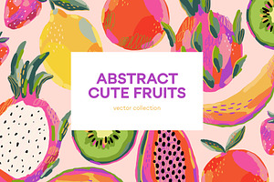 Abstract Cute Fruits