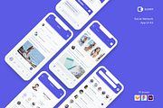 Susen - Social Network App UI Kit, an App Template by Betush (Thumbnail 1 of 6)