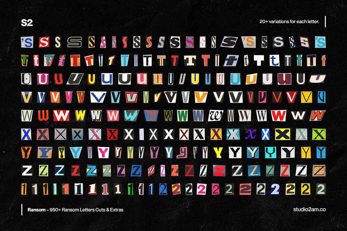 Ransom - 950+ Ransom Letter Cuts, an Object Graphic by Studio 2am (Photo 8 of 11)