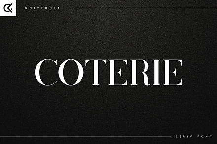 Coterie - Elegant Serif font, a Serif Font by Only Fonts