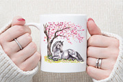 Watercolor Spring Horses Clipart, an Illustration by Sublimation Artist (Thumbnail 5 of 6)