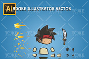 Tiny Guy Character Sprite - Arnold, an Illustration by tokegameart (Thumbnail 3 of 5)