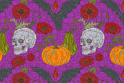 Gothic Harvest Garden Pattern, a Pattern Graphic by NayaChu (Thumbnail 3 of 9)
