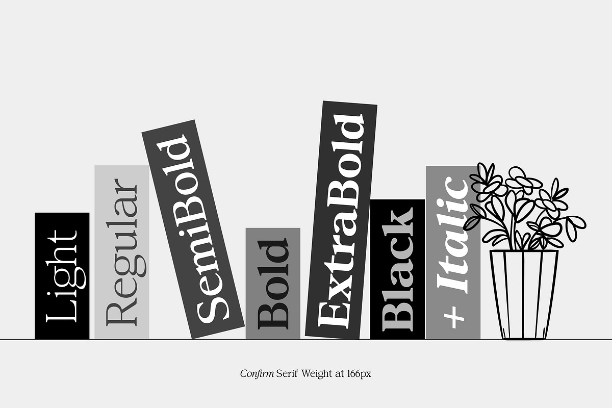 Confirm Serif (42 fonts), a Font by Dora Typefoundry (Photo 2 of 12)