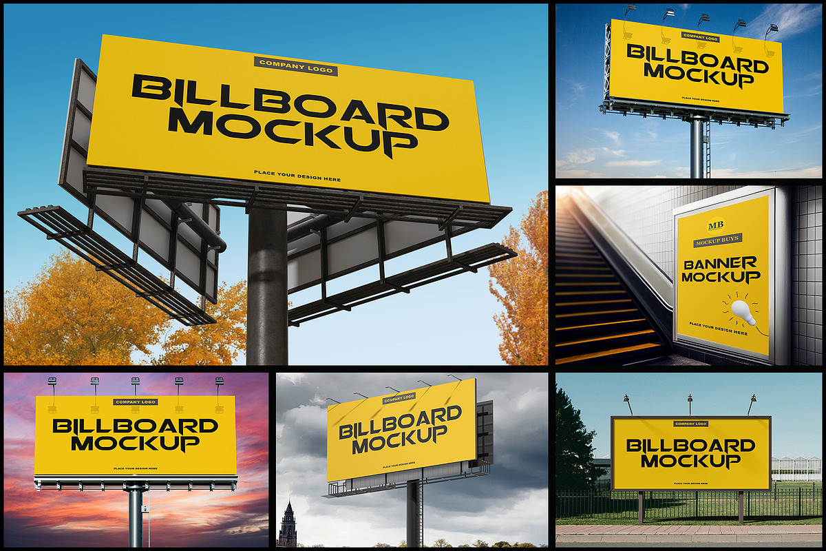 Billboard Mockup, an Advertising Mockup by mockupbuys (Photo 1 of 15)