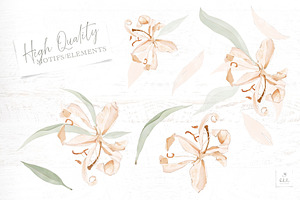 Elegant Lillies Seamless Pattern