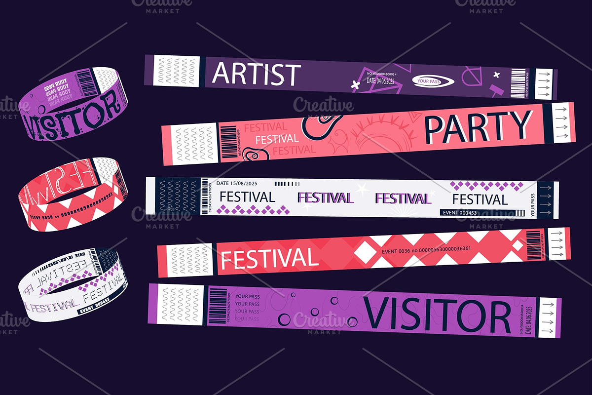 Event Party Bracelets, an Object Illustration by alexdndz (Photo 7 of 11)