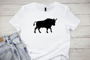 Bull Silhouette SVG, an Animal Illustration by newminddesign (Thumbnail 2 of 10)