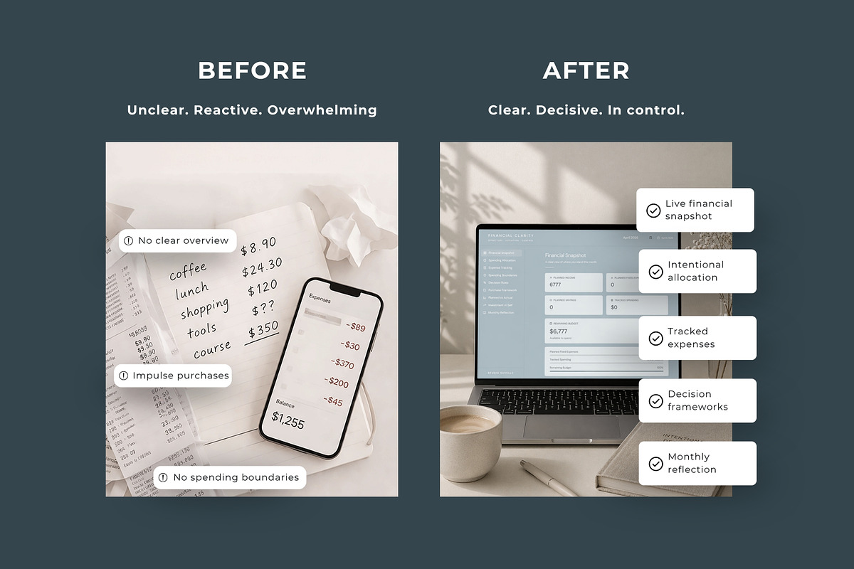 Financial Interactive Planner Canva, an App Template by Studio Suvelle (Photo 6 of 10)