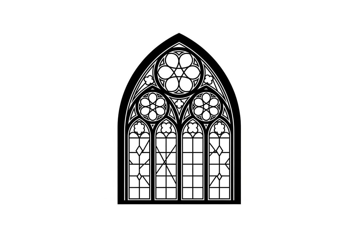 Gothic Church Window Frame Bundle, an Illustration by jahid234 (Photo 20 of 31)
