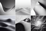 Monochrome Soft Forms, a Background Graphic by PopotLane (Thumbnail 4 of 8)