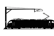 train transport silhouettes, an Illustration by Amazin_art (Thumbnail 24 of 31)