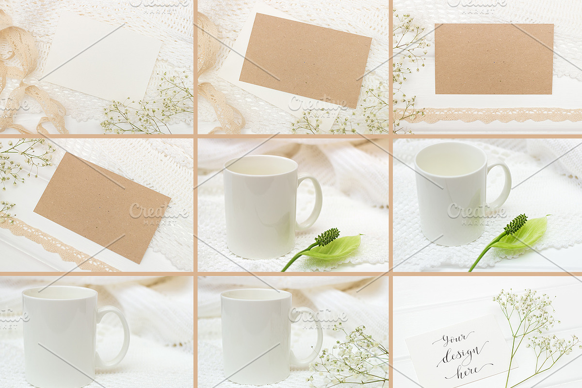 Set Mockups. ON WHITE, a Print Template by Mockups4you (Photo 8 of 8)