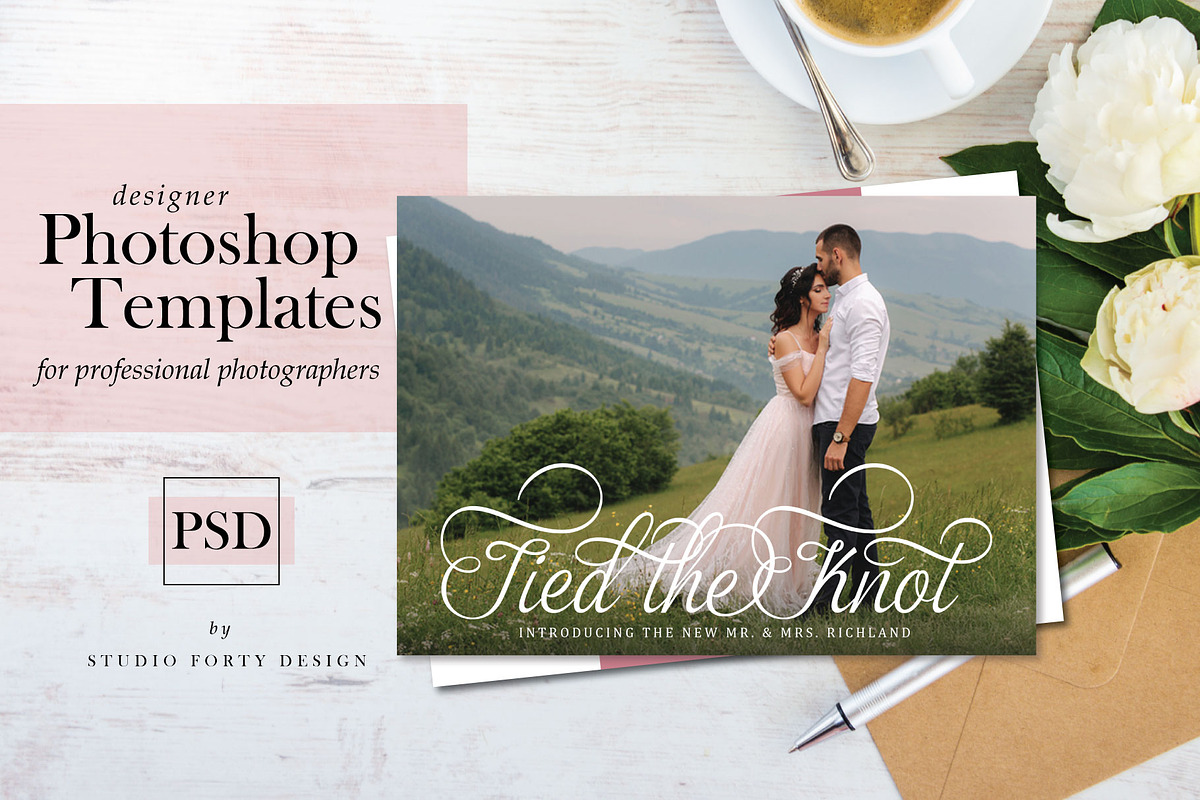 Tied the Knot Eloped Announce E101, an Invitation Template by Studio Forty Design (Photo 1 of 5)