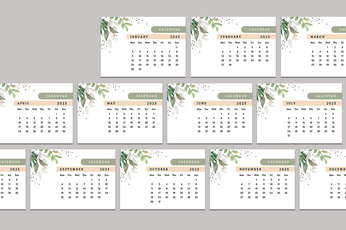 Calendar Template/Calendar 2023, a Stationery Template by Design Zone (Photo 6 of 7)