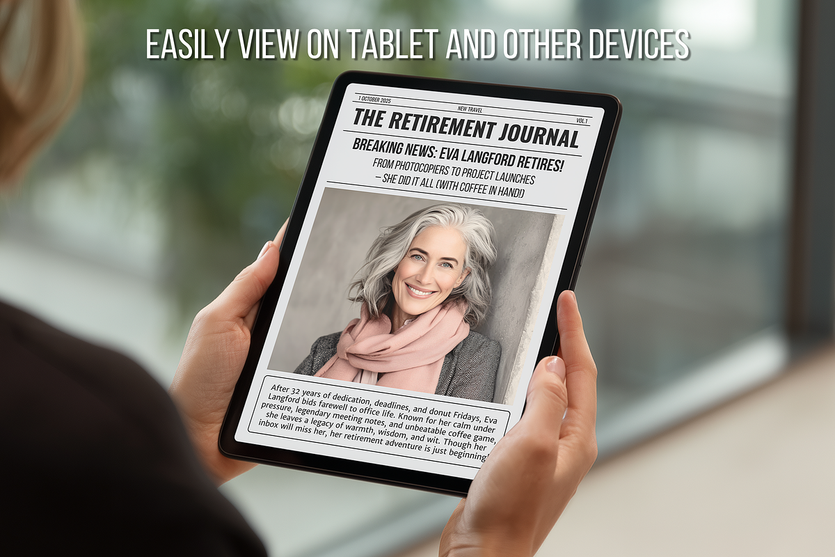 Newspaper Retirement Template preview 6