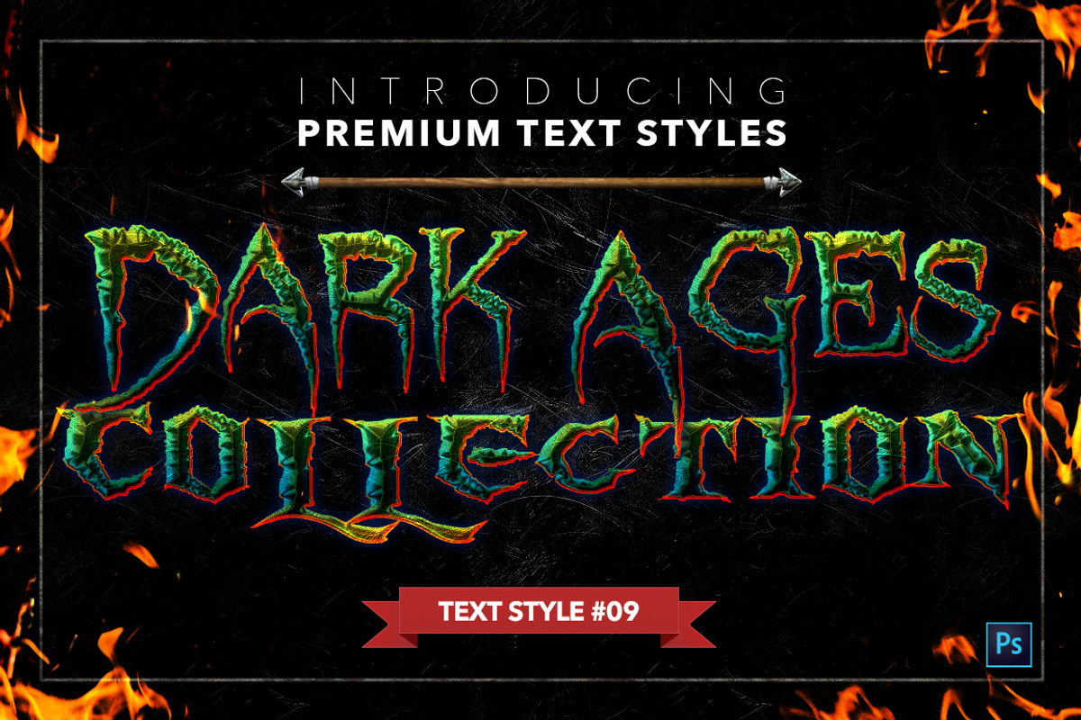 Dark Ages #2 - Text Styles, a Layer Style Add-On by Jonas Stensgaard (Photo 10 of 28)