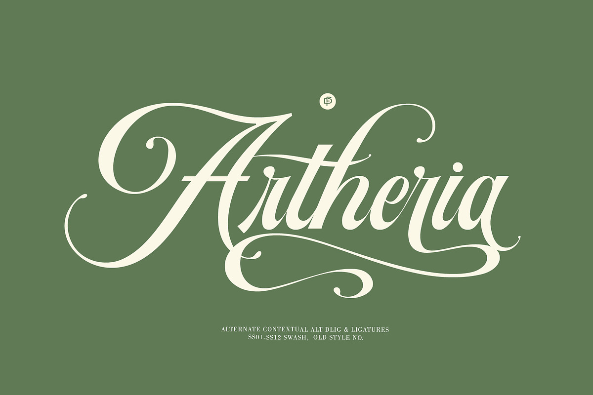Artheria Classic Script, a Script Font by Fortunes Co (Photo 13 of 13)