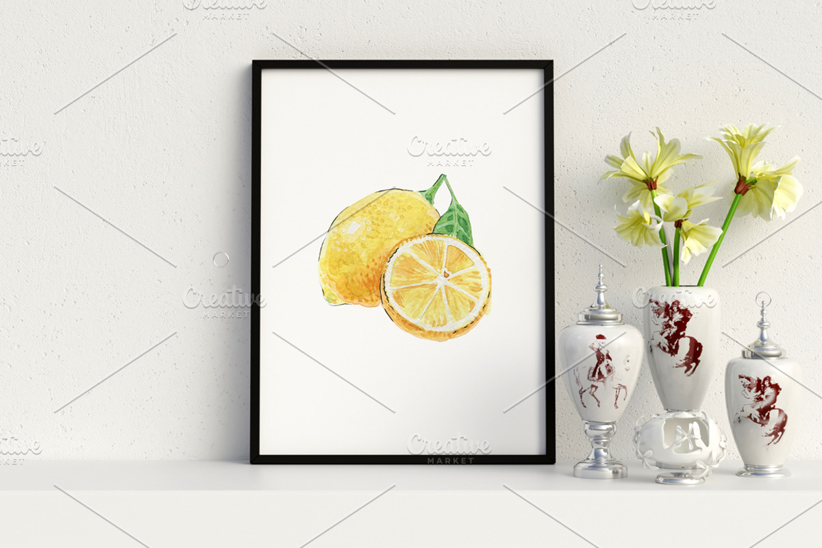 Watercolor spices, fruits, vector, an Illustration by miminoshka (Photo 6 of 8)