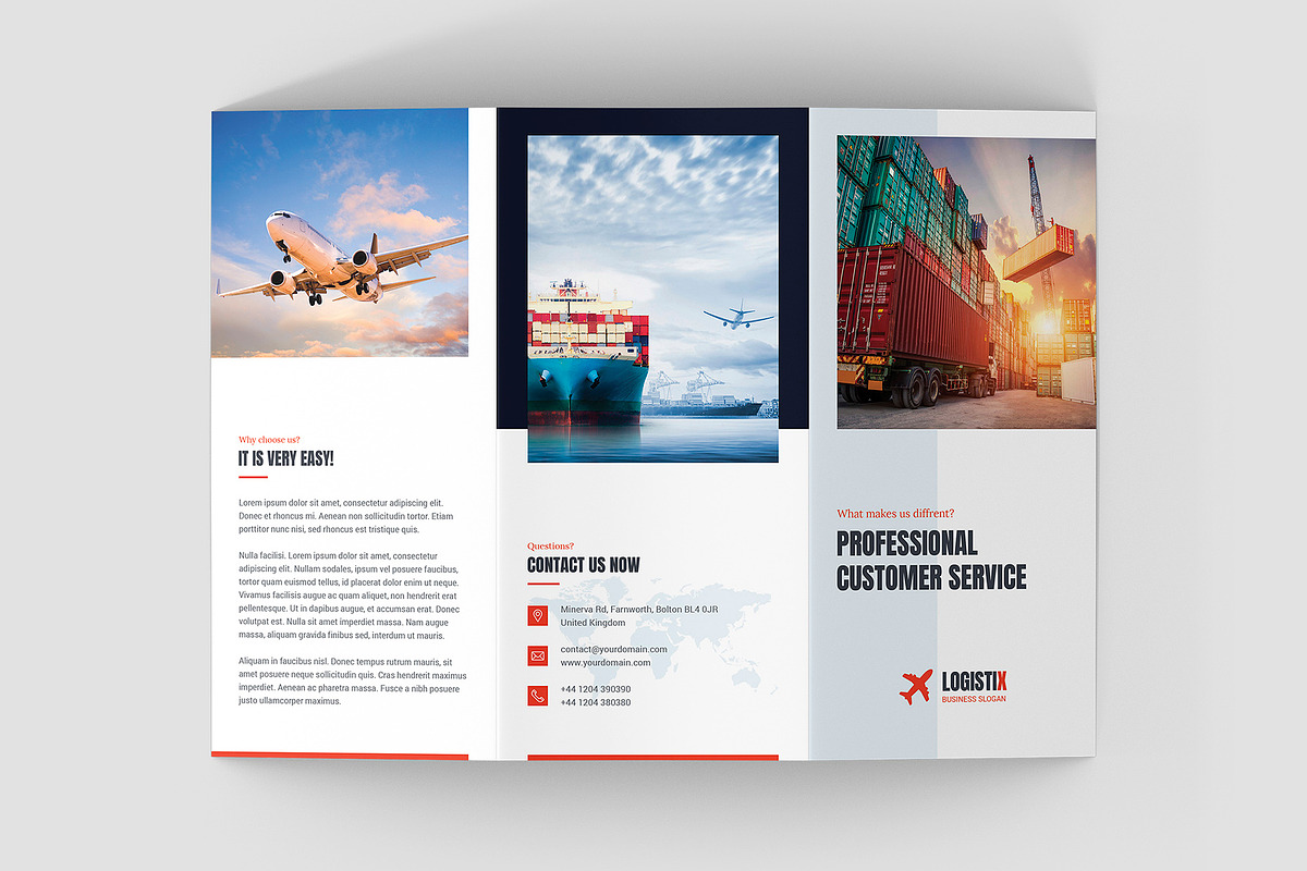 Transport Logistic Brochure Trifold, a Brochure Template by artbart (Photo 3 of 9)