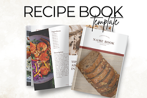 Recipe Book Template for Canva, a Poster Template by Digital By Nikoleta