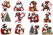 African American Christmas Clipart, an Illustration by Designworld (Thumbnail 4 of 5)