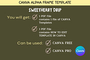 Sweetheart Drip Canva Alpha Template, a Design Template by Adalin Shop (Thumbnail 5 of 5)