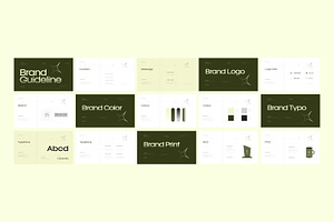 Creative brand guidelines layout