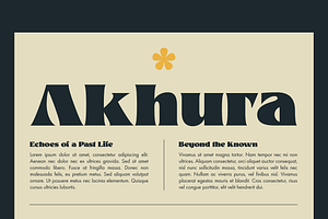 Khuja - Display Typeface