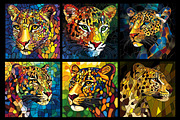 Stained Glass Leopard Coloring Pages, an Animal Illustration by protabsorkar11 (Thumbnail 3 of 6)