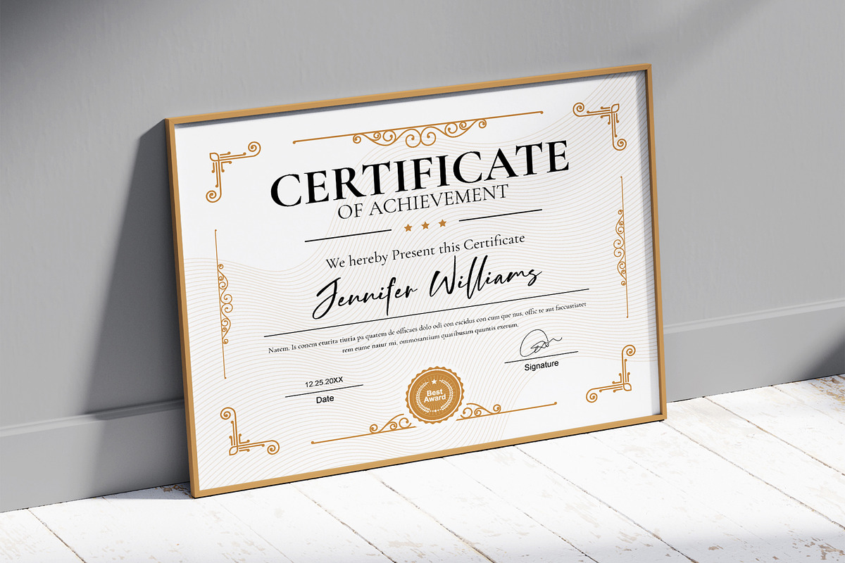 Certificate of Appreciation Layout, a Stationery Template by ContestDesign (Photo 2 of 3)