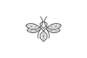 Geometric Luxury Bee Logo, a Branding & Logo Template by Luxury Logos (Thumbnail 3 of 4)