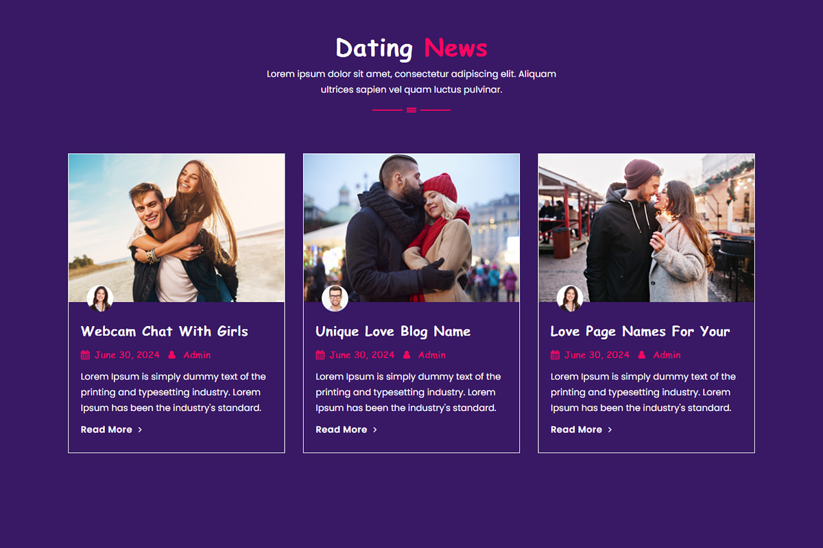 Lovely Dating & Social HTML Template, a HTML Template by Themeplaza (Photo 6 of 7)