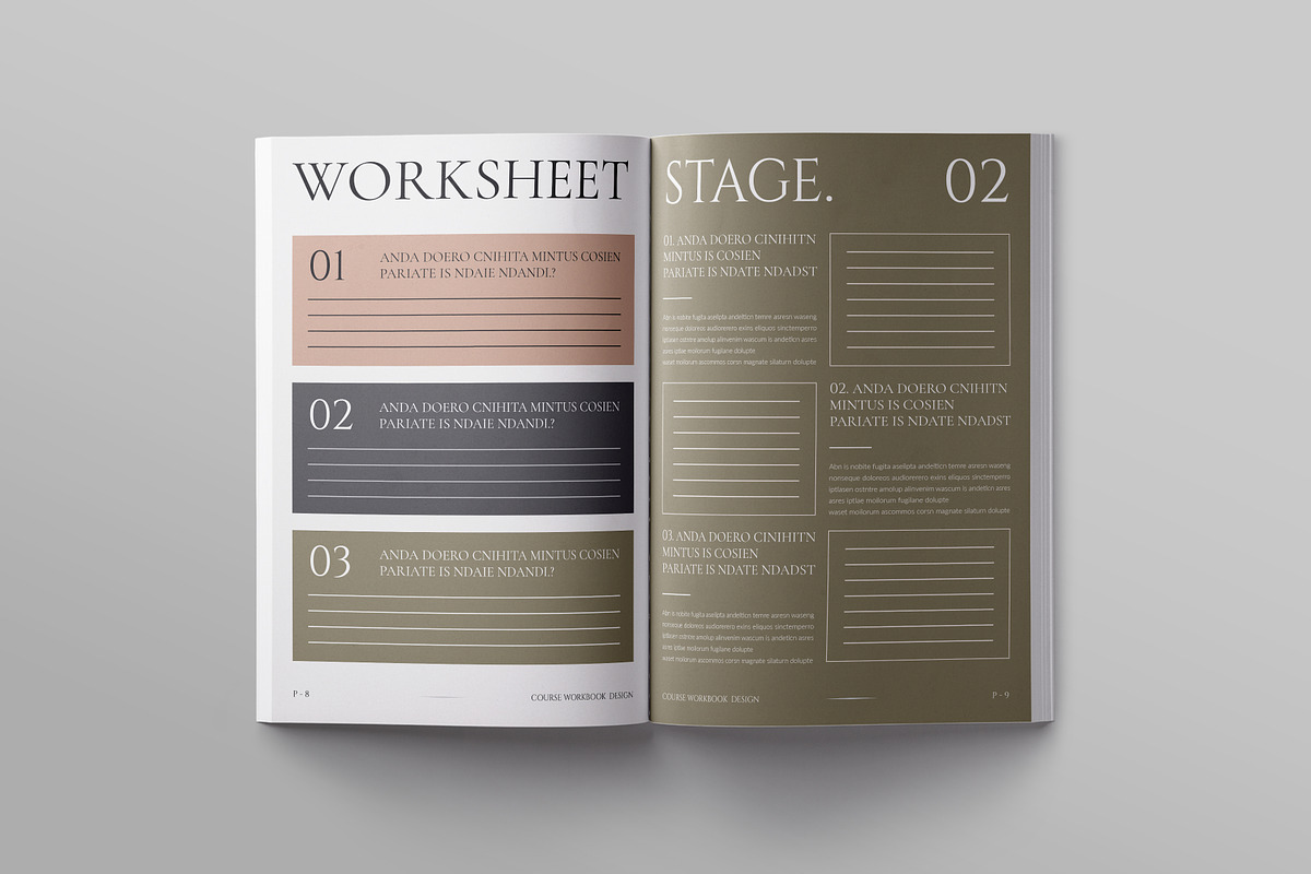 Course Workbook Template, a Magazine Template by ElvinPrint (Photo 4 of 8)
