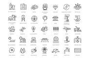 Set of Natural Resources icons, an Outline Icon by Tettygreen (Thumbnail 1 of 2)