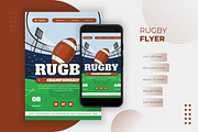 Rugby - Flyer, a Print Template by VUNIRA (Thumbnail 1 of 2)