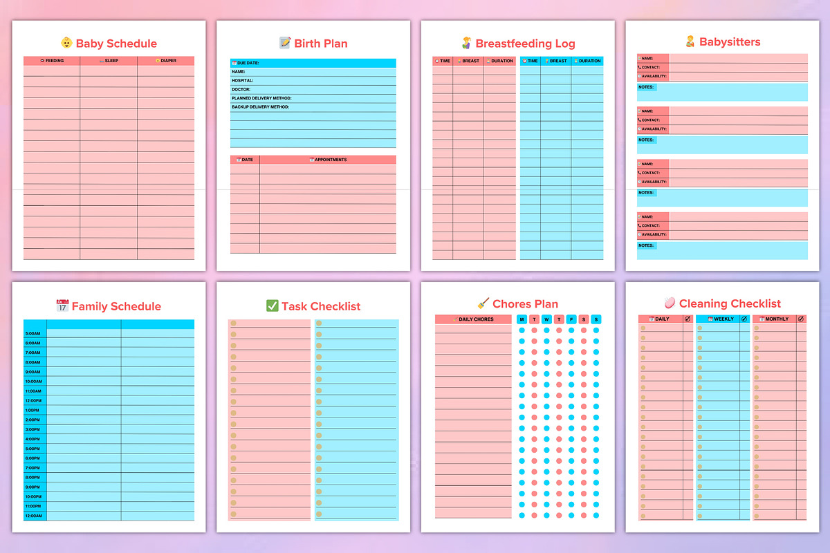 Mom Planner Canva, a Print Template by Designmela01 (Photo 7 of 8)