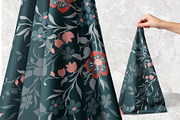 Twilight Garden Floral Scarf, an Object Graphic by ilustrinna (Thumbnail 6 of 7)