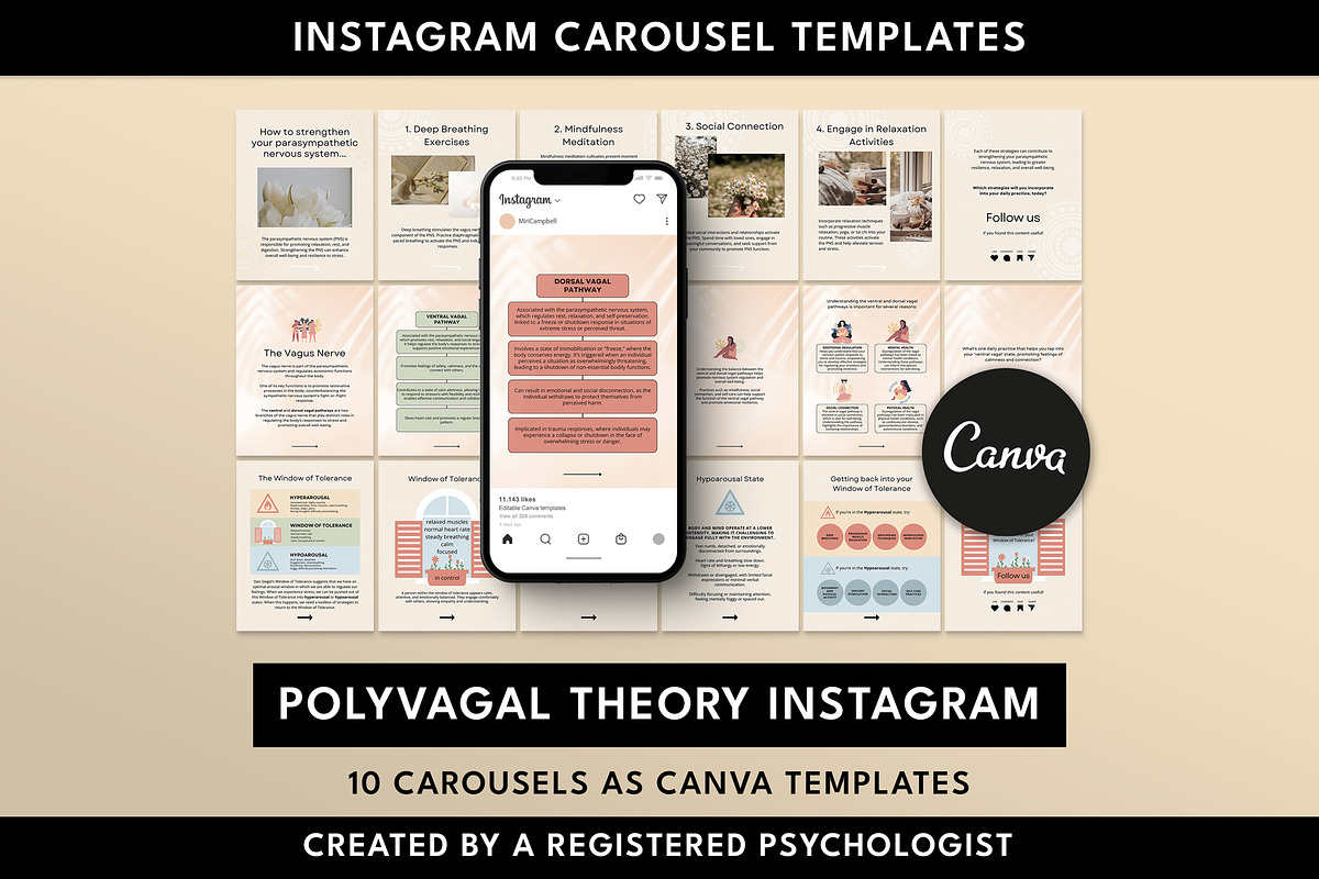Polyvagal Theory Canva Instagram, a Templates & Theme by Miri Campbell (Photo 1 of 9)