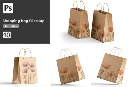 Shopping bag Mockup Bundles