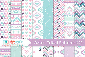 Tribal, Boho Digital Patterns 2