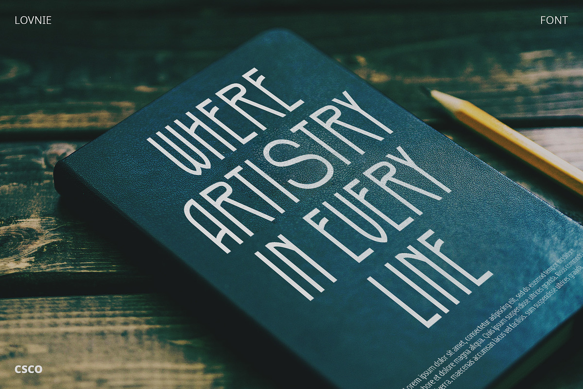 Lovnie – Art Deco Font, a Sans Serif Font by Craft Supply Co. (Photo 7 of 8)
