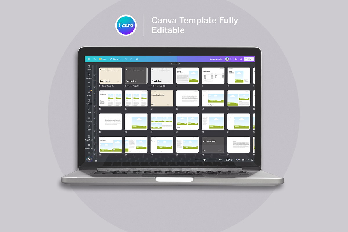 Minimal / Portfolio | Canva, PPTX, a Brochure Template by ArtisticLand (Photo 11 of 18)