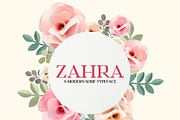 Zahra Serif 6 Font Family Pack, a Serif Font by Creativetacos (Thumbnail 1 of 5)