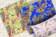 Cute Koalas. Seamless  patterns, a Pattern Graphic by MitrushovaArt (Thumbnail 5 of 10)
