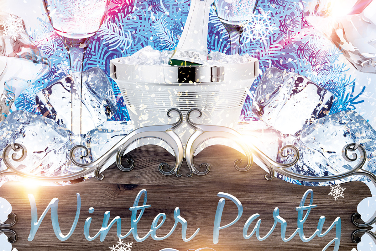 Winter Party, a Flyer Template by tmcom (Photo 2 of 2)