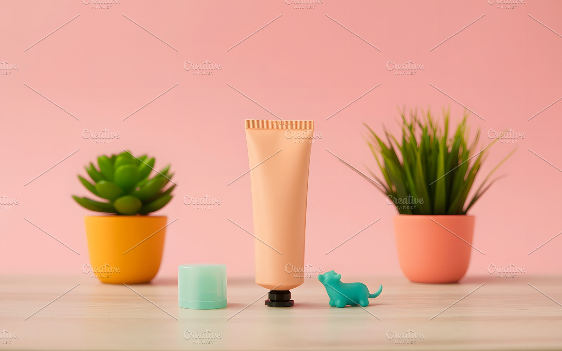 Cosmetic cream tube with small plant, a Beauty & Fashion Photo by Salman Shop